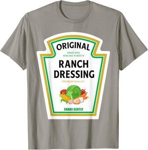 Ranch Dressing 2024 Ketchup Mustard Mayo Halloween Matching T-Shirt - T-Shirt | Sand