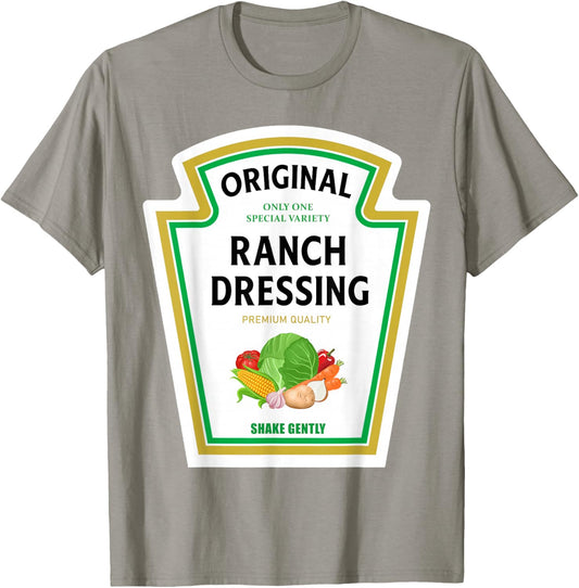 Ranch Dressing 2024 Ketchup Mustard Mayo Halloween Matching T-Shirt - T-Shirt | Sand