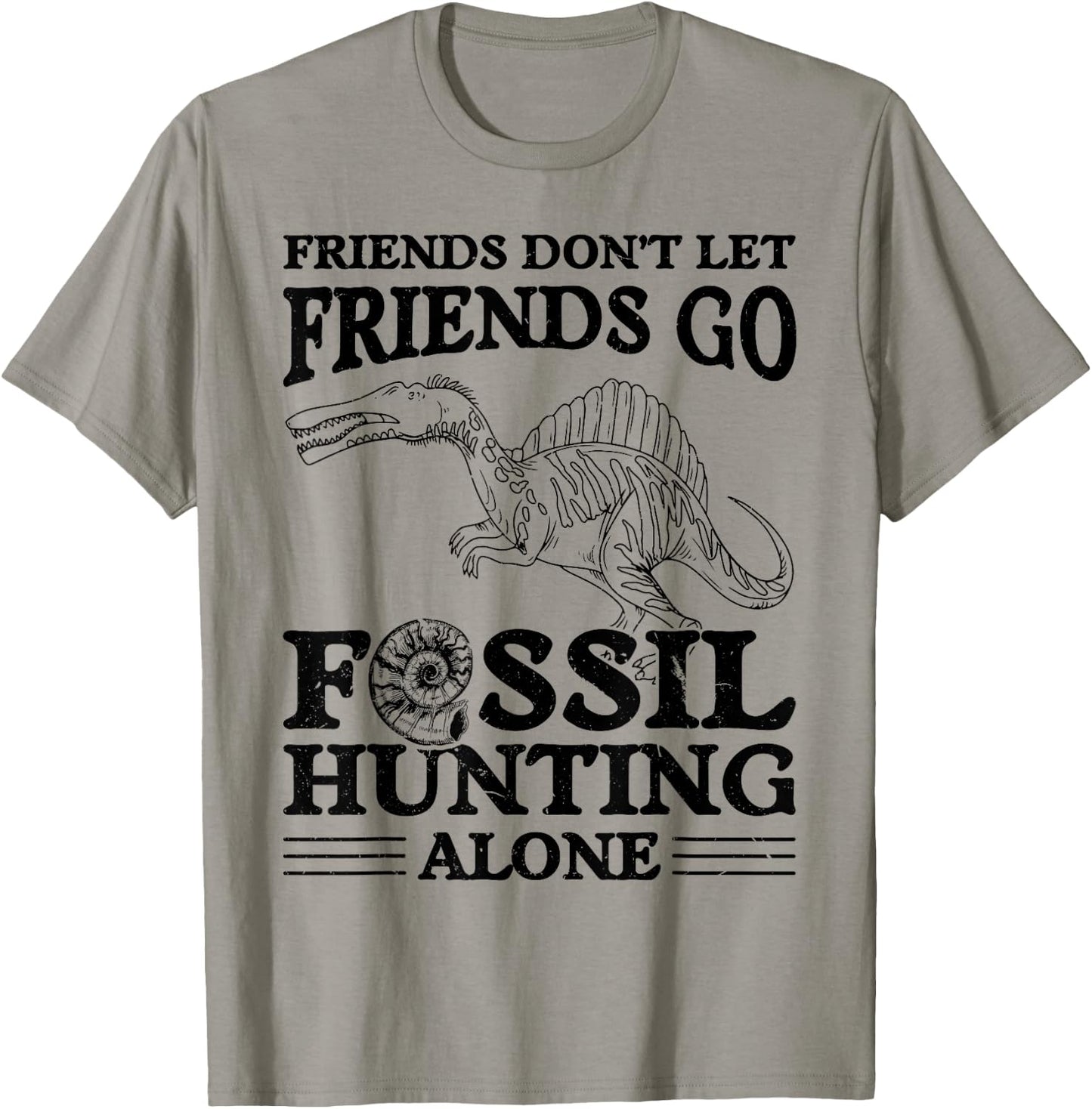 Fossiling Paleontologist Fossil Collector Fossil Hunting T-Shirt - T-Shirt | Sand