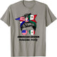 Half Mexican And American Mexico America Flag Girl T-Shirt - T-Shirt | Sand