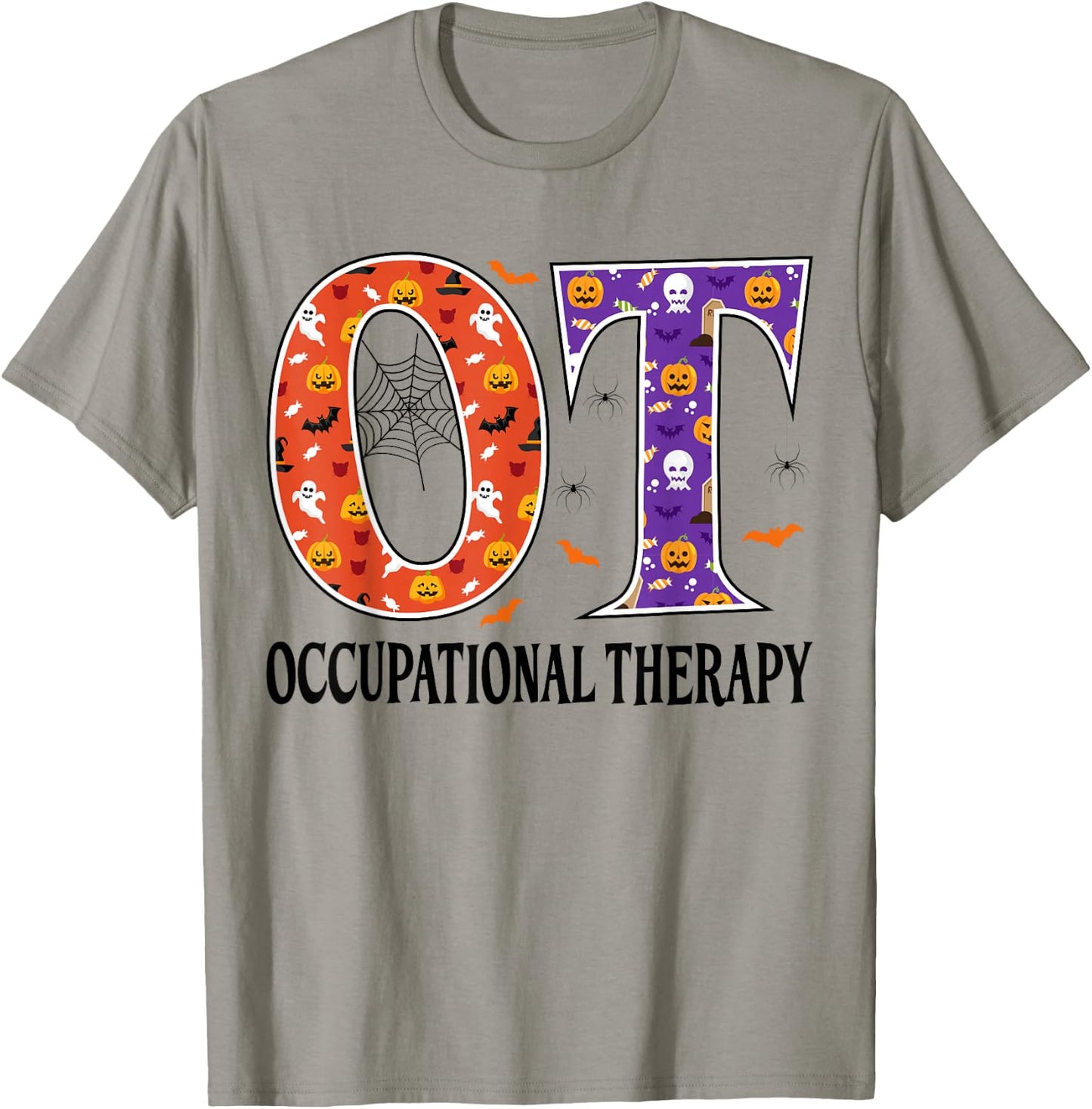 OT Occupational Therapy Funny OT Halloween T-Shirt - T-Shirt | Sand
