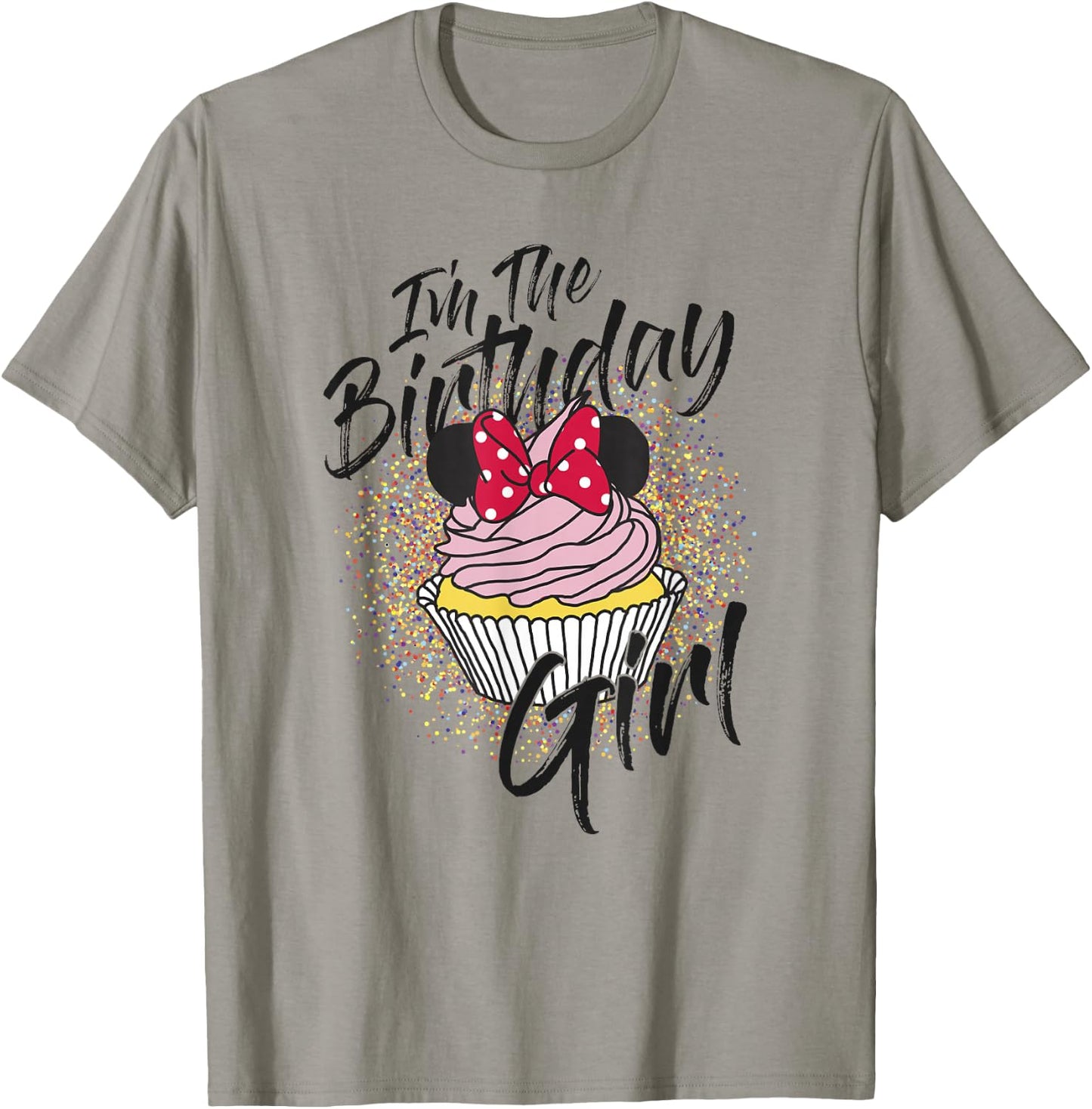 Disney Minnie Mouse I'm The Birthday Girl Cupcake Small T-Shirt - T-Shirt | Sand