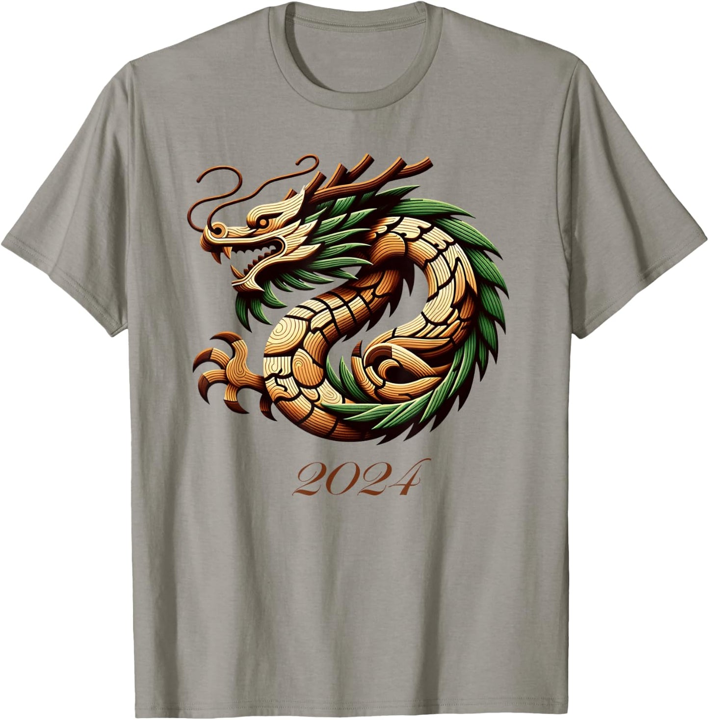 Year of the Wood Dragon 2024 T-Shirt - T-Shirt | Sand