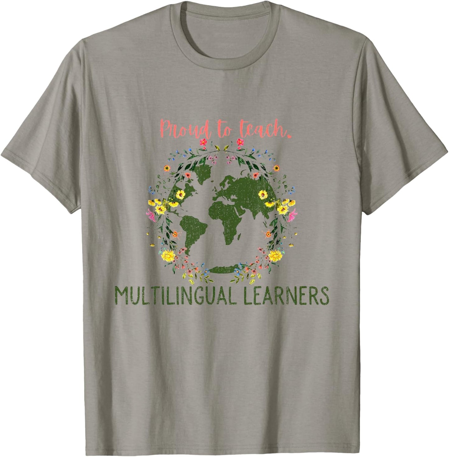ESL Multilingual Teacher Multilingual English Teacher Bac T-Shirt - T-Shirt | Sand