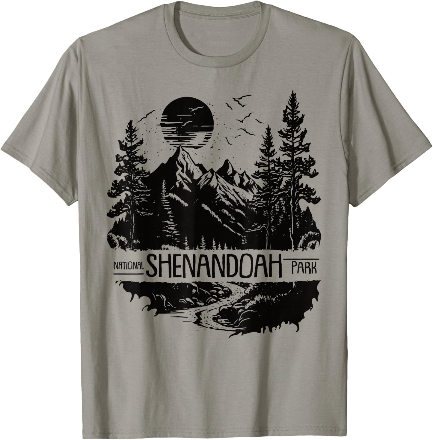 Retro Shenandoah National Park US Vintage Shenandoah T-Shirt - T-Shirt | Sand