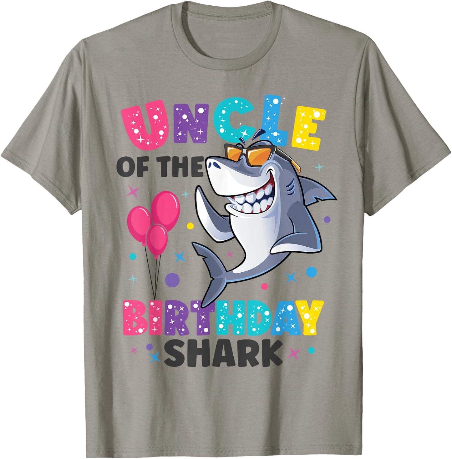 Uncle of the Shark Birthday Dad Matching Family T-Shirt - T-Shirt | Sand