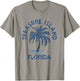 Vintage Treasure Island Florida Palm Tree FL Retro T-Shirt - T-Shirt | Sand