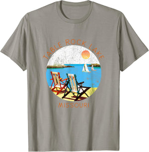 Retro Table Rock Lake Souvenir - Vintage lake Vacation T-Shirt - T-Shirt | Sand