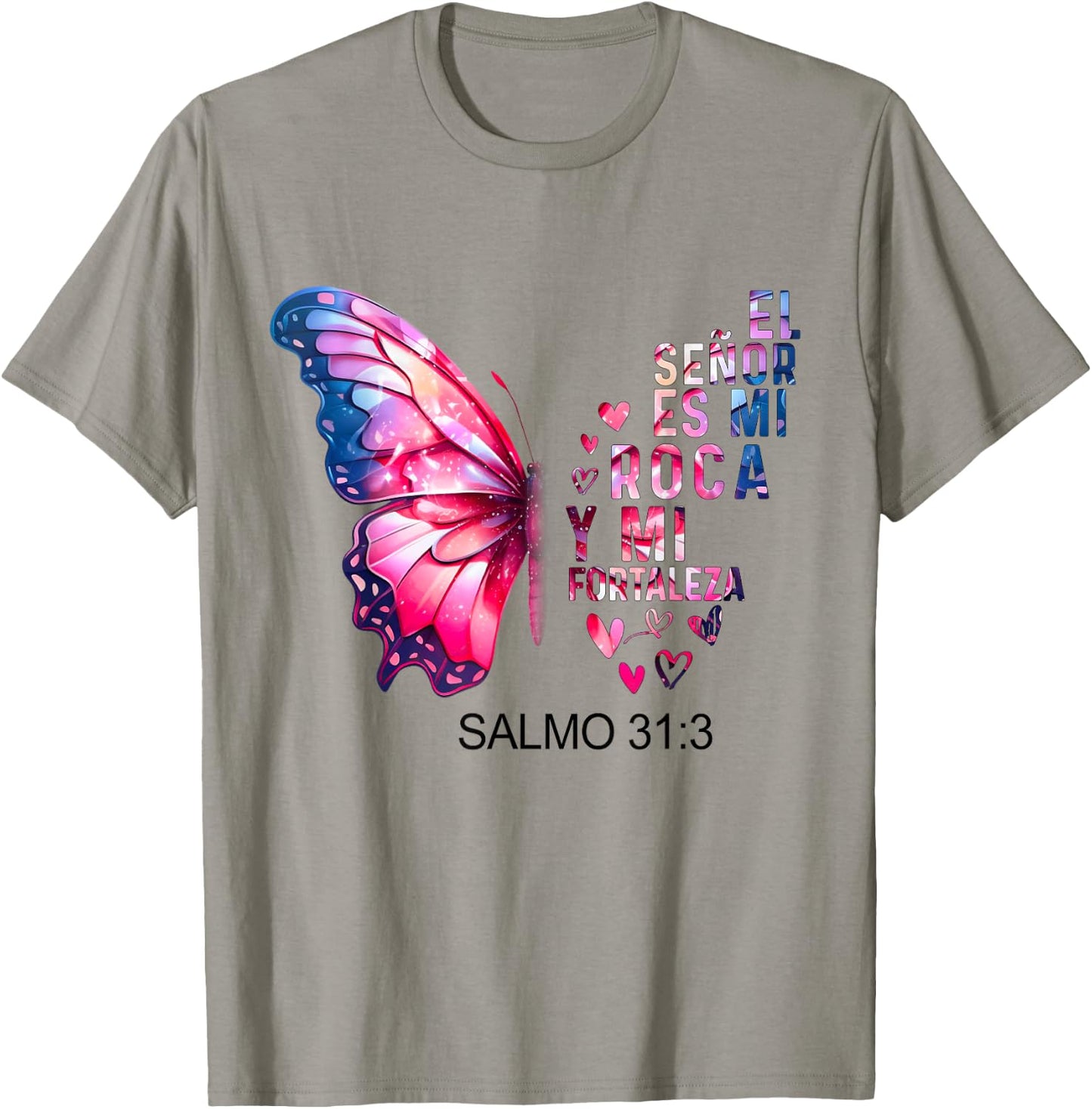 Camiseta Cristiana Para Mujer En Espanol Spanish Salmo 31:3 T-Shirt - T-Shirt | Sand