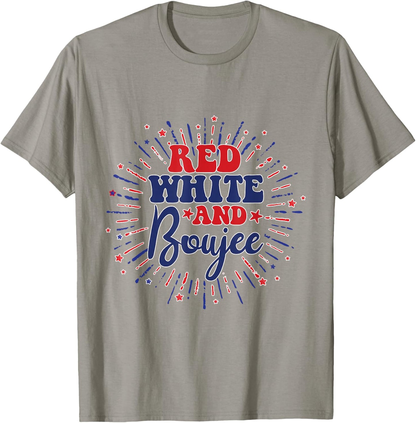 Cute Red White And Boujee 4th Of July USA American Kids Men T-Shirt - T-Shirt | Sand