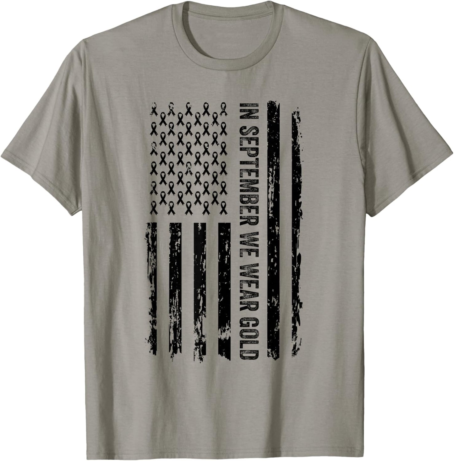 Childhood Cancer Awareness Shirts In September We Wear Gold T-Shirt - T-Shirt | Sand