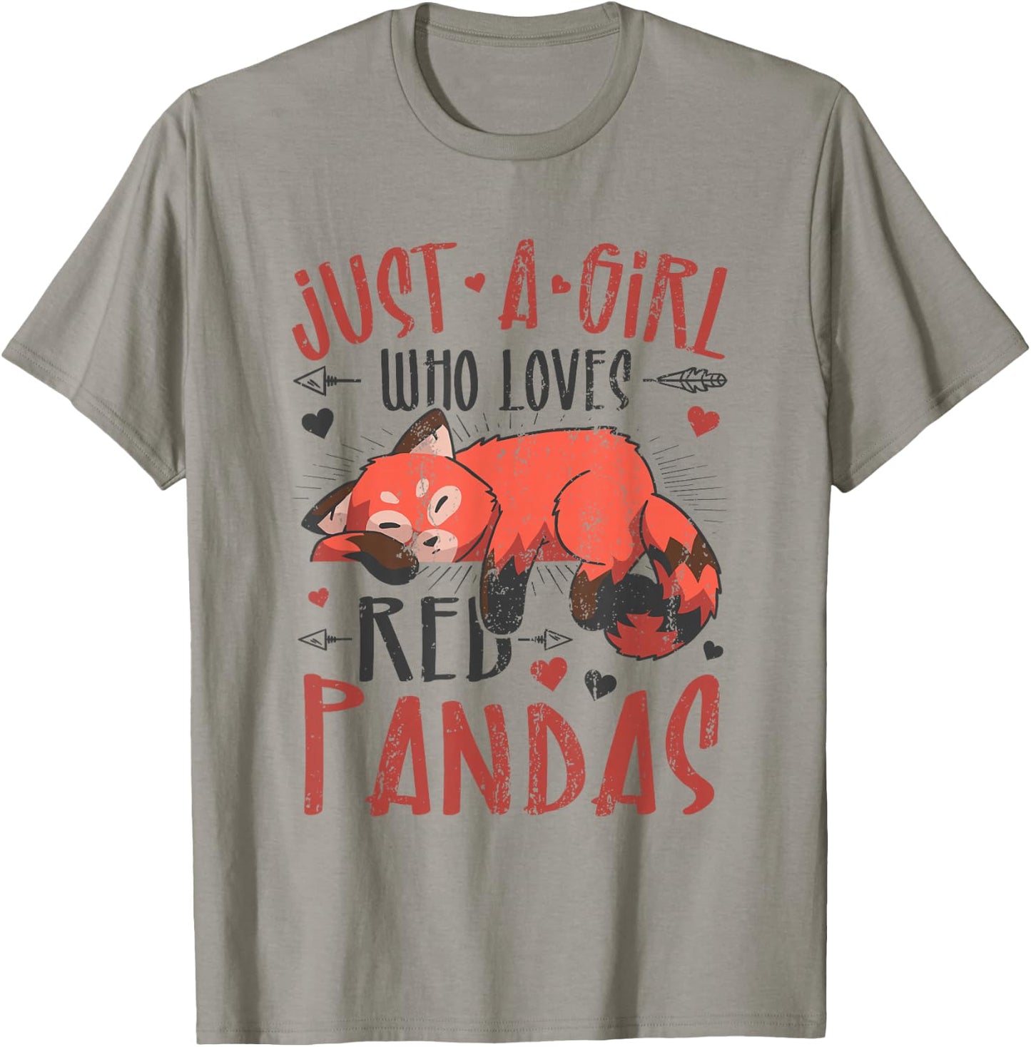 Just A Girl Who Loves Red Pandas T-Shirt - T-Shirt | Sand