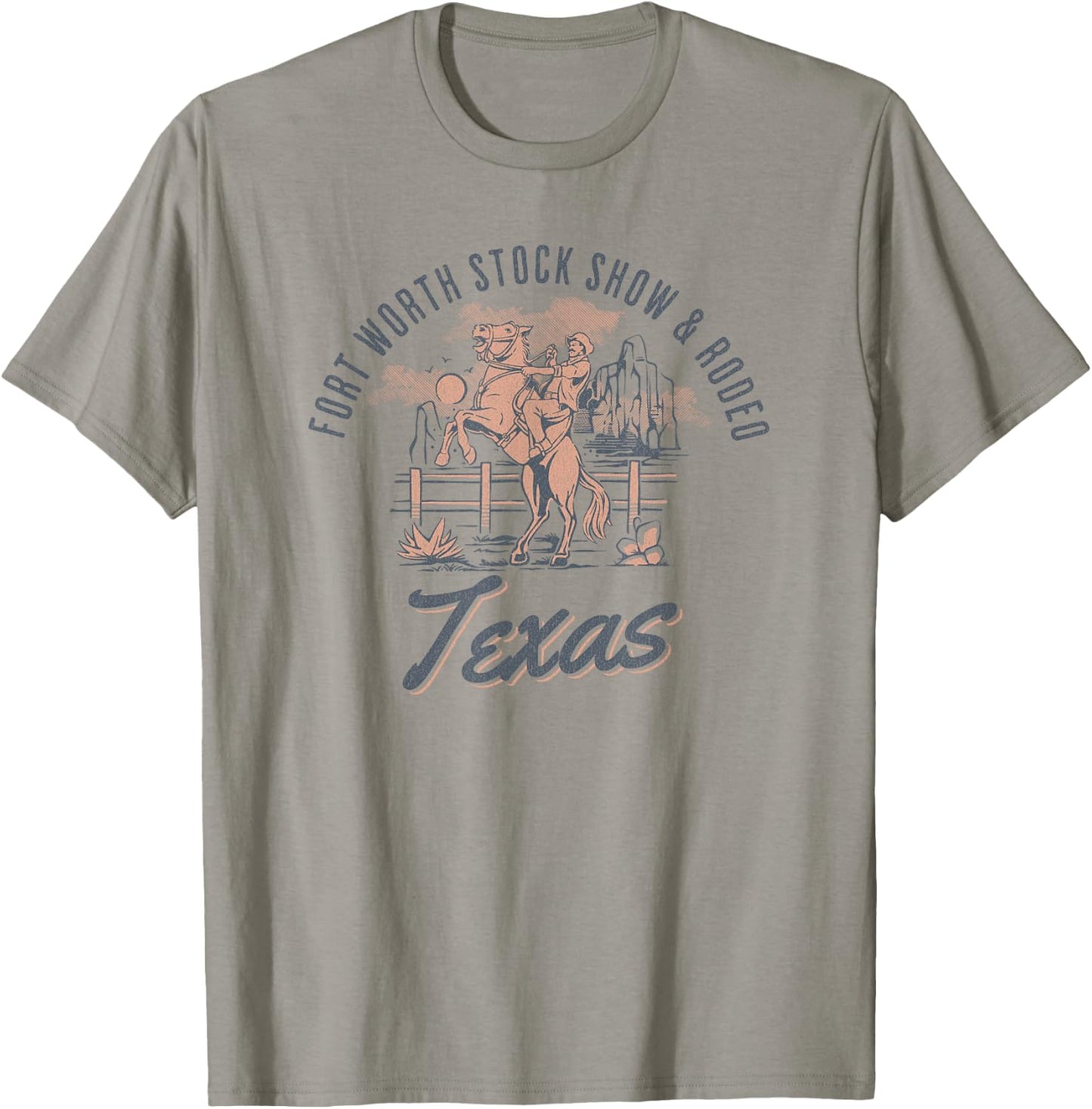 Fort Worth Stock Show & Rodeo Texas T-Shirt - T-Shirt | Sand