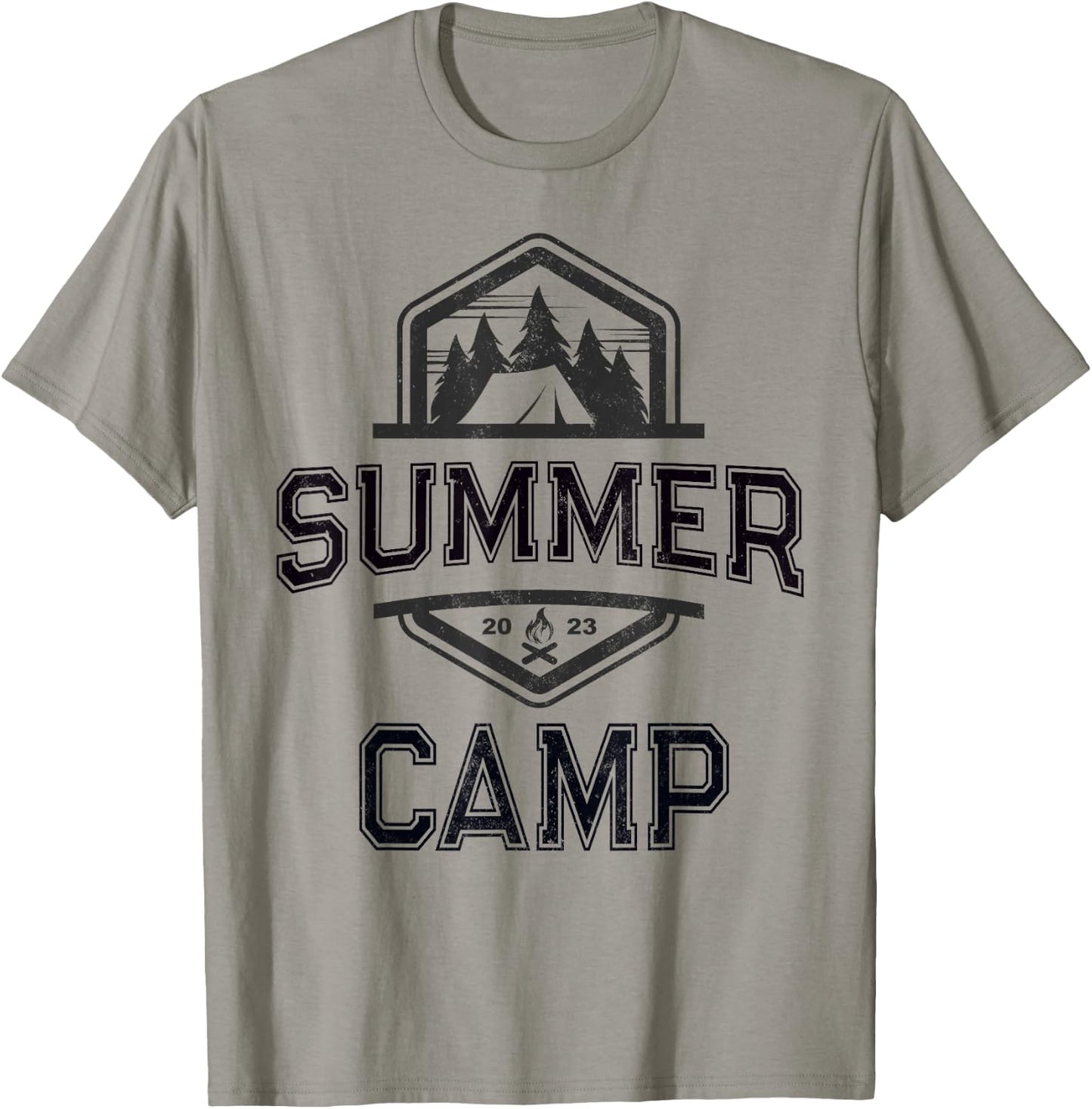 Cute SUMMER CAMP Director Counselor Camping Host Crew Yellow Men Women Kids T-Shirt - T-Shirt | Sand