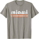 Miami Florida Vintage Weathered Throwback T-Shirt - T-Shirt | Sand