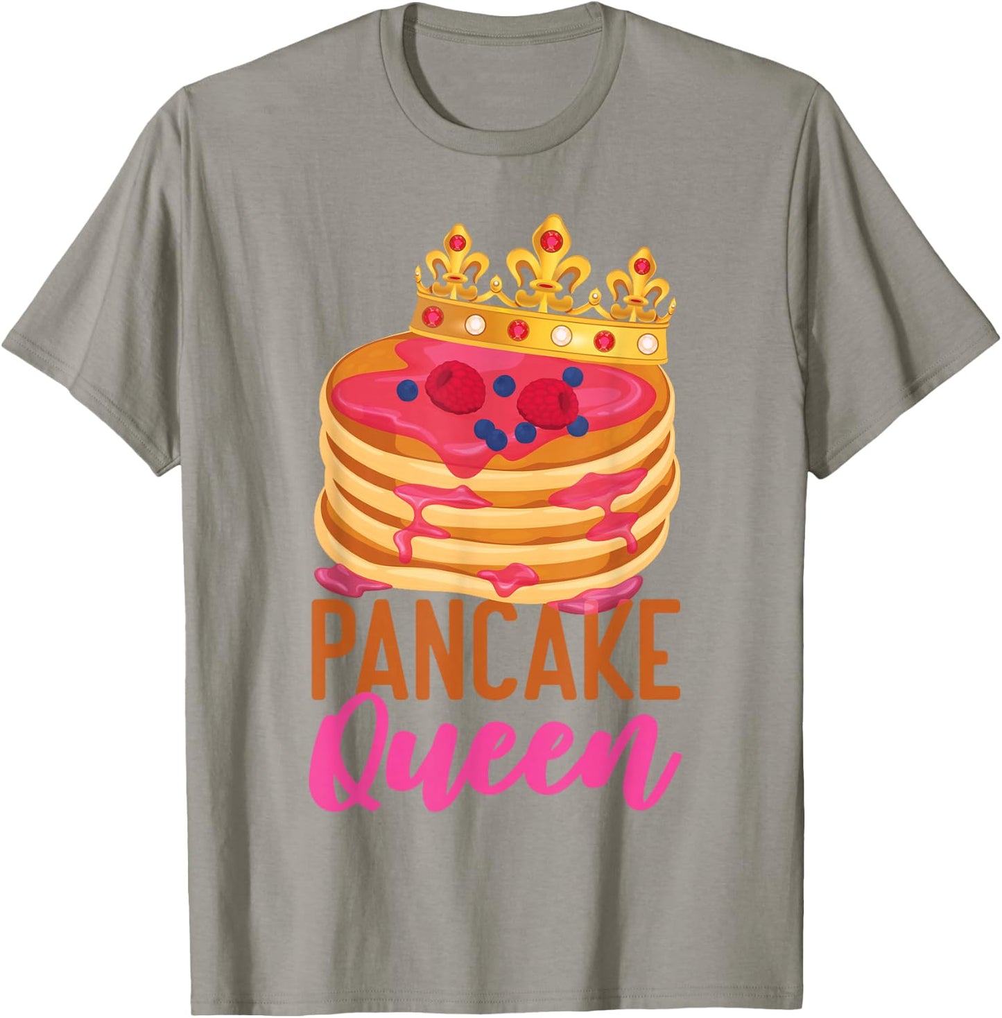 Pancake Lover Kids Queen Pancake Queen T-Shirt - T-Shirt | Sand