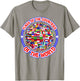 Humanity & Traveler Designs Men's Earth Day Flag , White, Small T-Shirt - T-Shirt | Sand