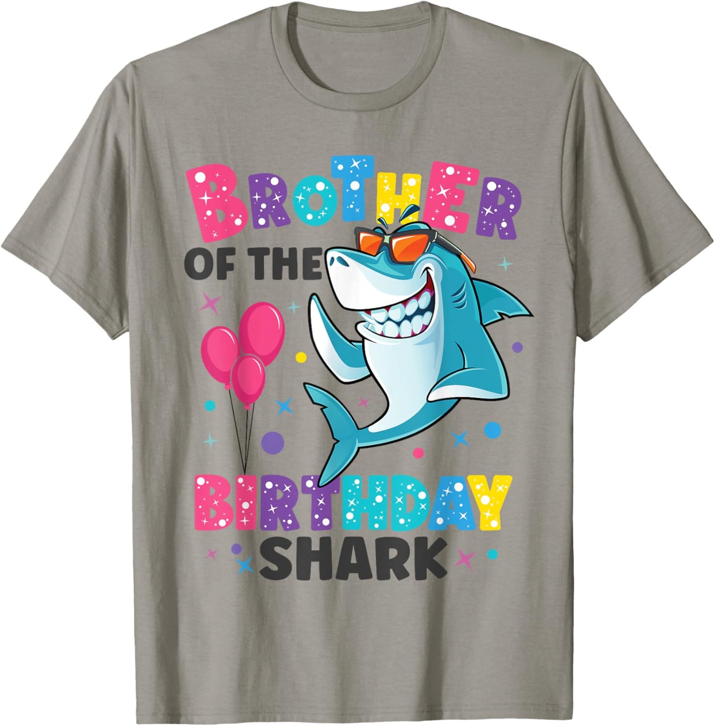 Brother of the Shark Birthday Big Bro Matching Family T-Shirt - T-Shirt | Sand