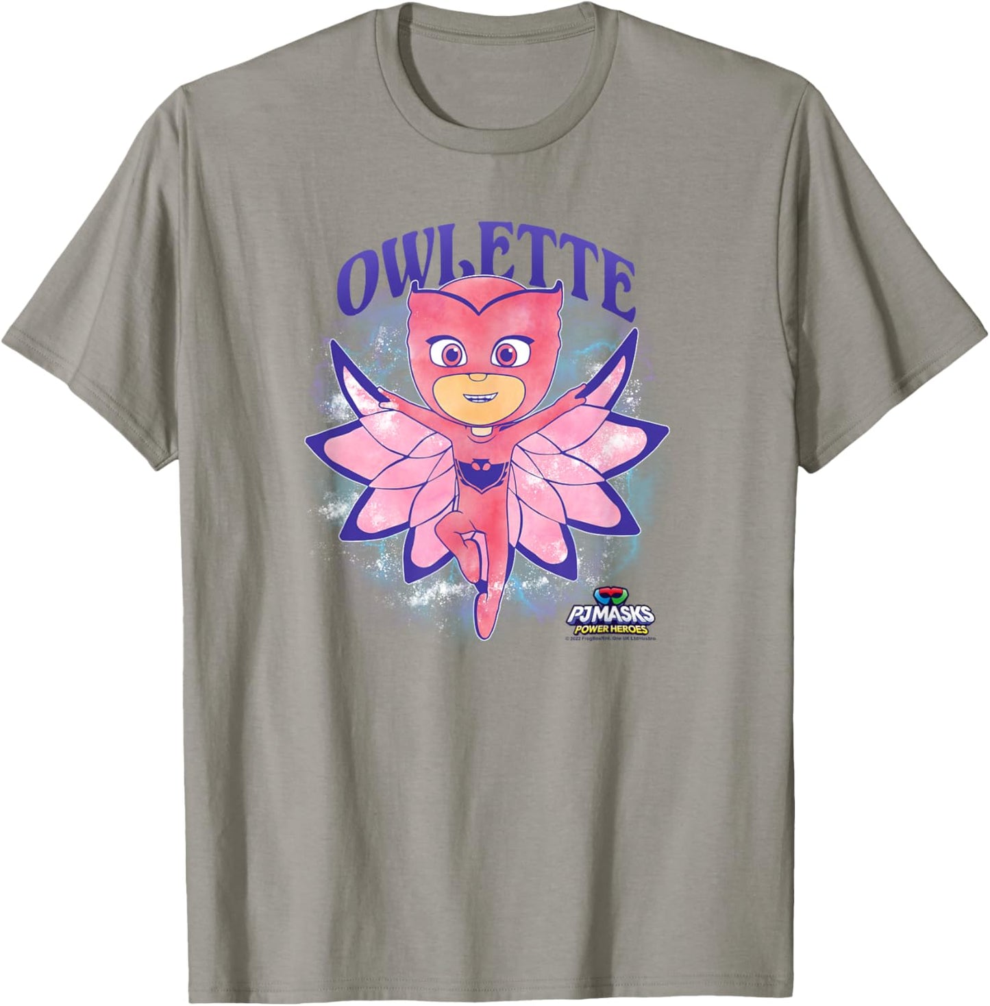 PJ Masks Owlette Watercolor Girly Portrait T-Shirt - T-Shirt | Sand