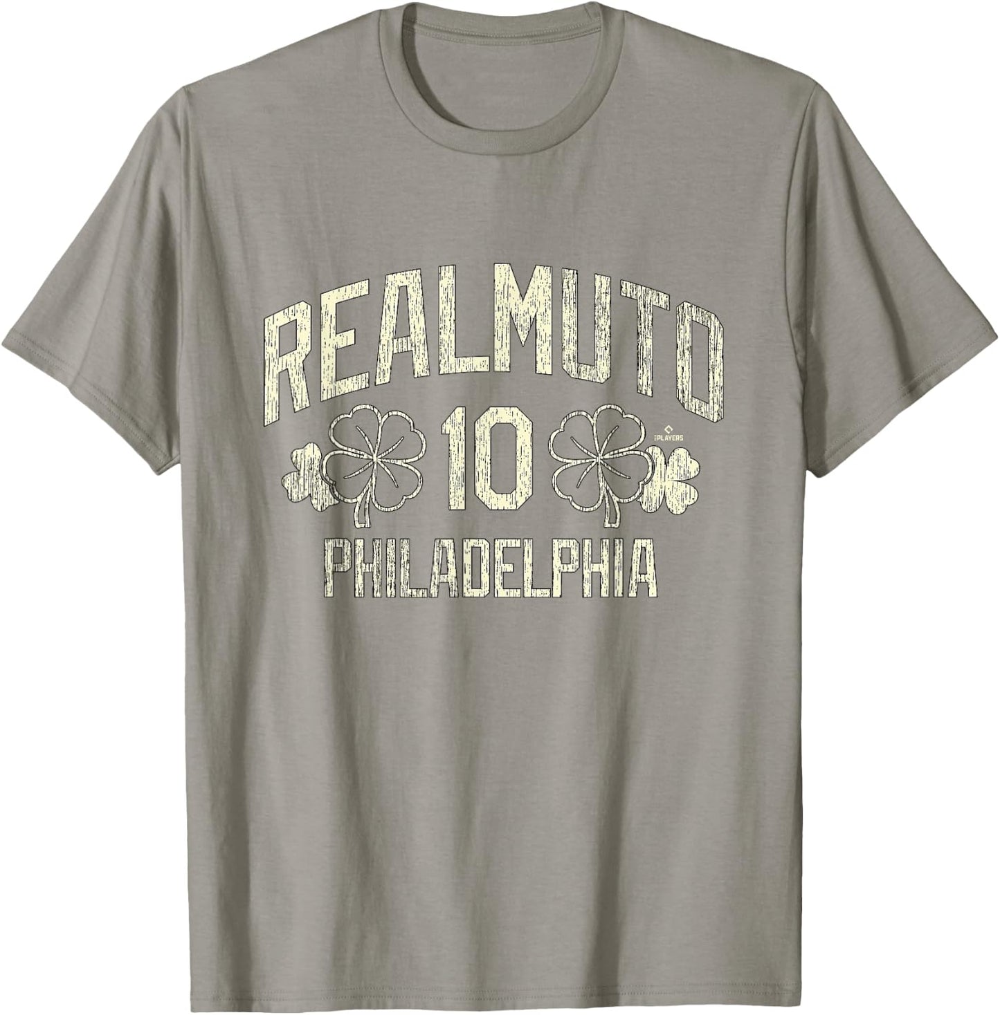 J.T. Realmuto Philadelphia Baseball St. Patrick's Clover T-Shirt - T-Shirt | Sand