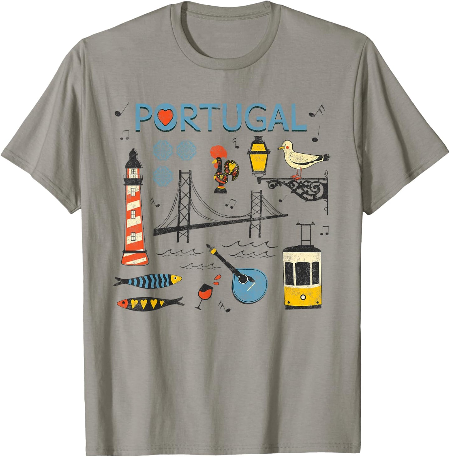 Travel Europe Portugal Lisbon Portuguese Vacation Souvenir T-Shirt - T-Shirt | Sand