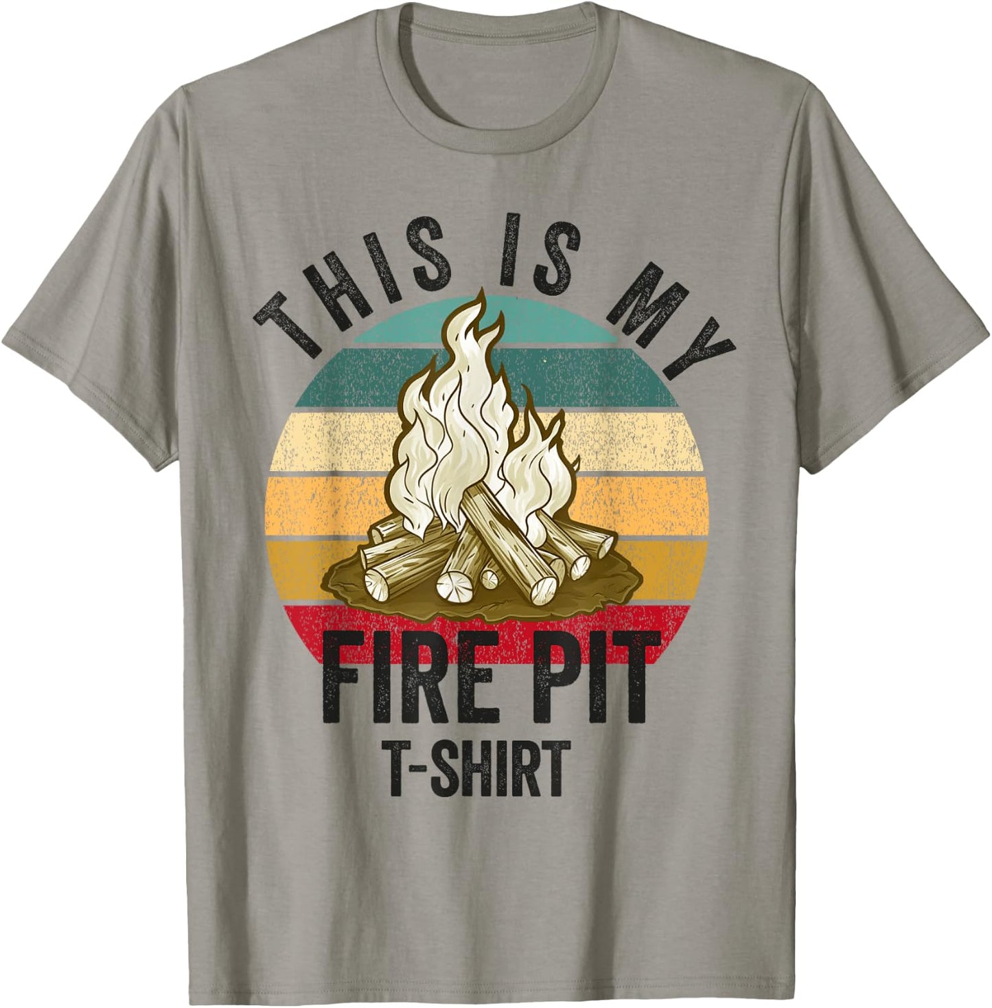 Fire Pit Bonfire Campfire Lover Men Camping Lover T-Shirt - T-Shirt | Sand
