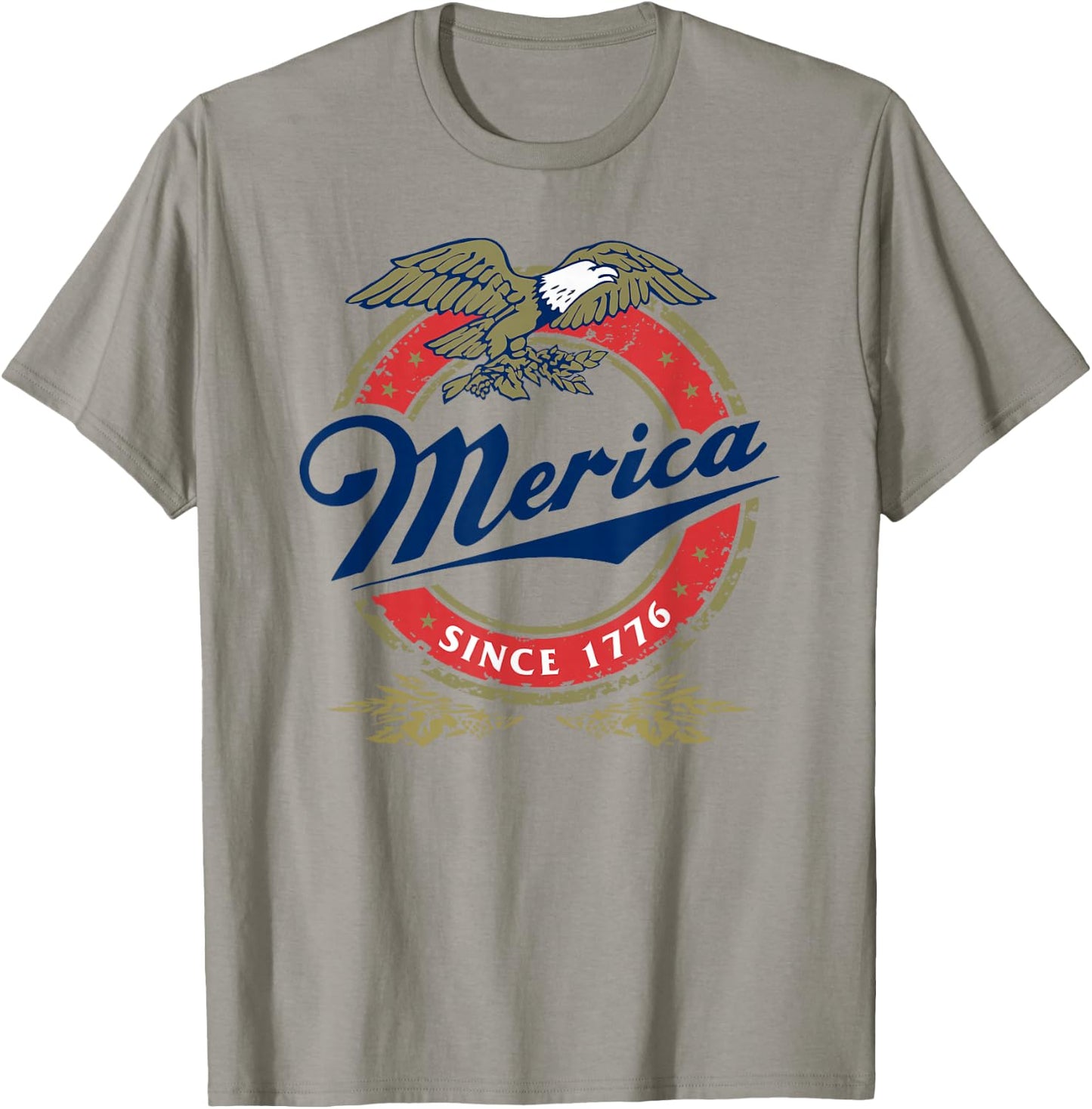 Merica Since 1776 Funny 4th of July Merica Since 1776 T-Shirt - T-Shirt | Sand