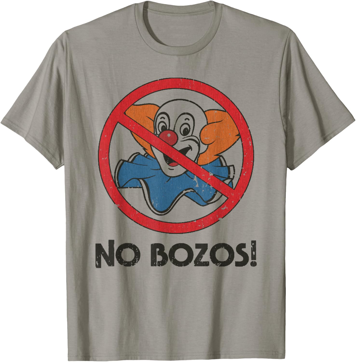 Vintage No Bozos 1983 Clowns T-Shirt - T-Shirt | Sand
