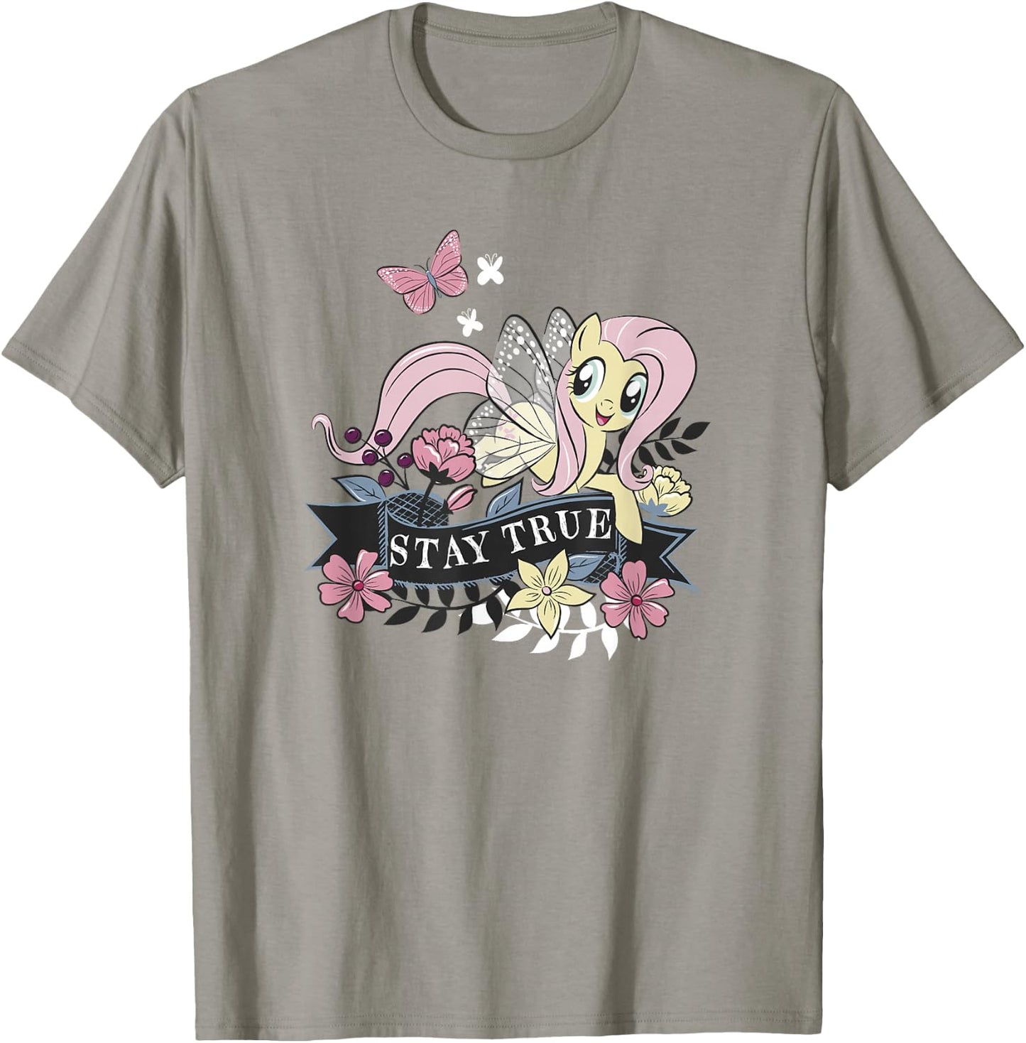 My Little Pony: Friendship is Magic Fluttershy Stay True T-Shirt - T-Shirt | Sand