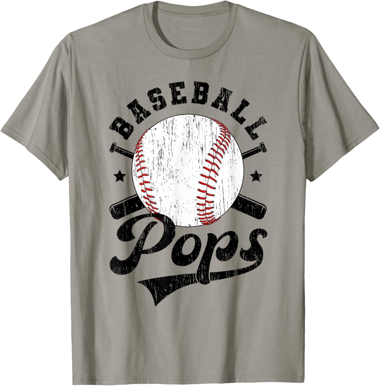 Baseball Pops Grandpa Baseball Player Pops T-Shirt - T-Shirt | Sand