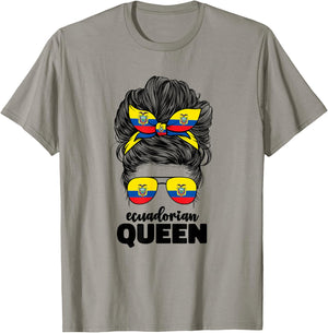 Ecuadorian Queen Girls Ecuador Flag Ecuatoriana T-Shirt - T-Shirt | Sand