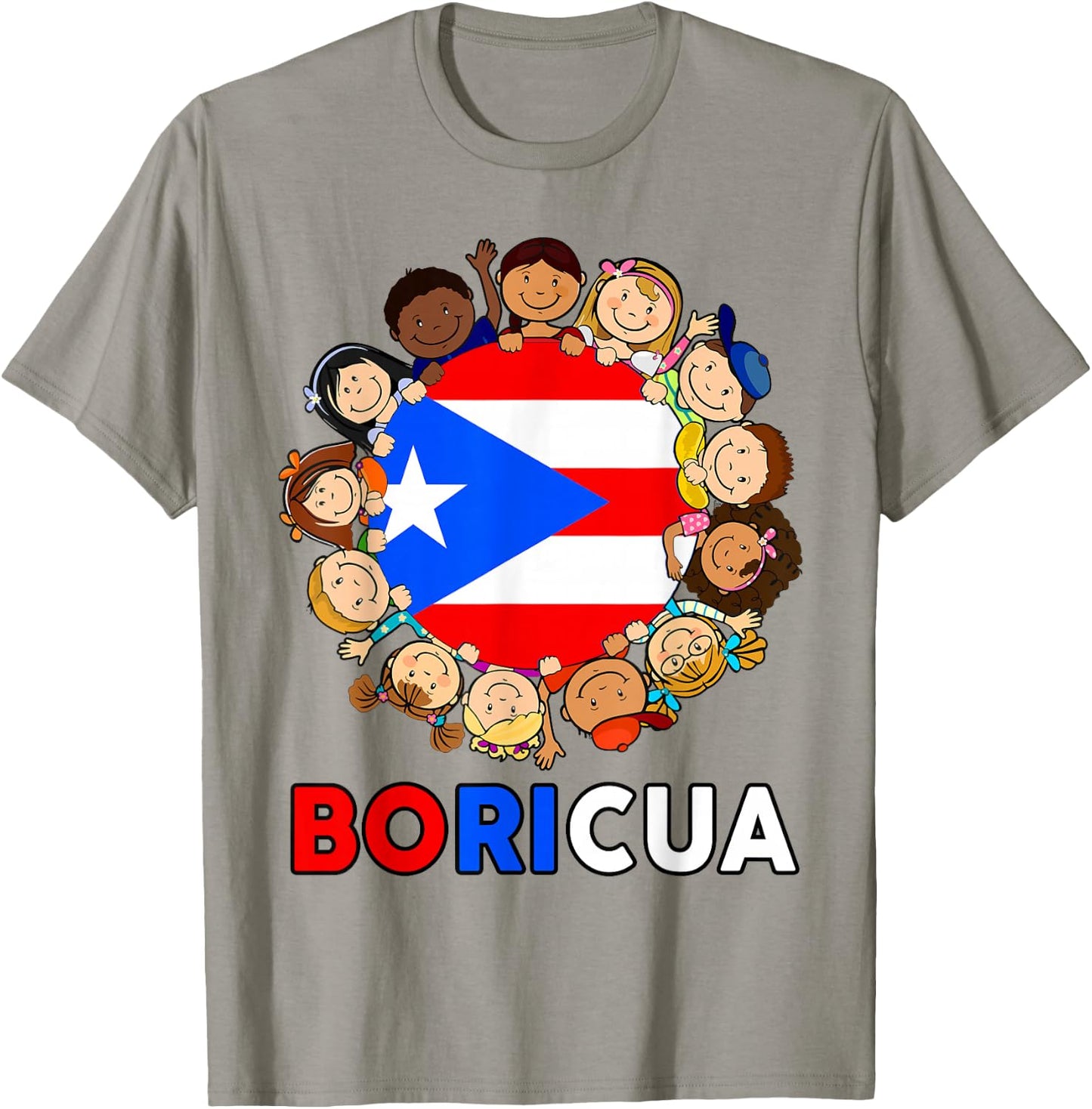 Kids Puerto Rico Flag Boricua Rican Boy Hispanic Heritage T-Shirt - T-Shirt | Sand