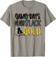 On Gameday Football We Wear Black And Gold School Spirit T-Shirt - T-Shirt | Sand