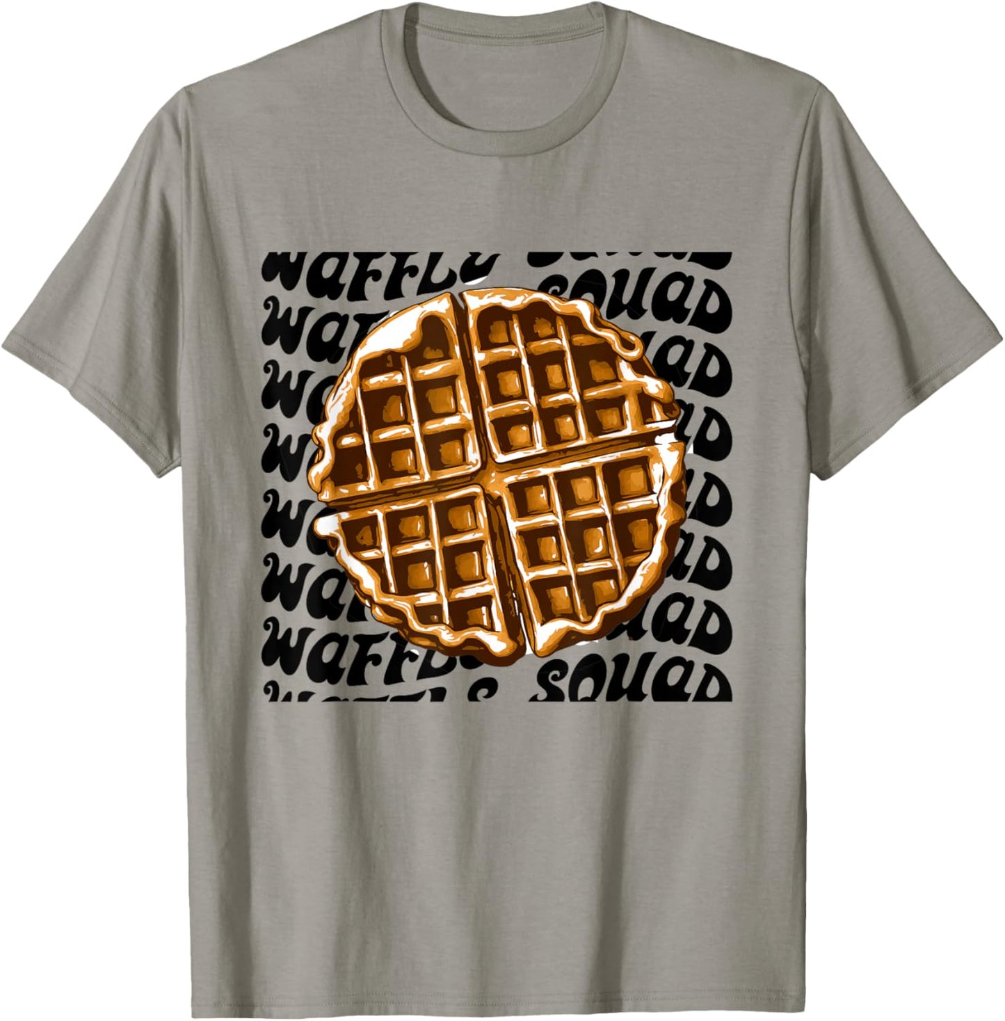 Waffle Gourmet Funny Quote Waffle Squad T-Shirt - T-Shirt | Sand