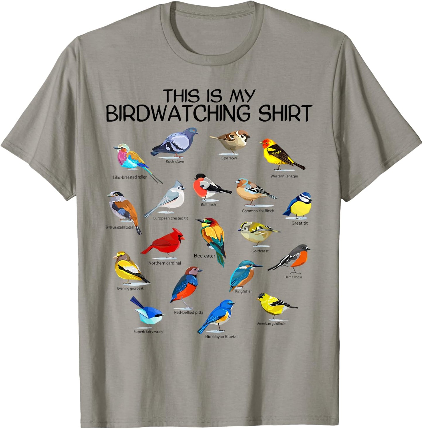 This is my Birdwatching Shirt For Bird Lover & Birdwatcher T-Shirt - T-Shirt | Sand
