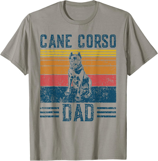 Dog Cane Corso Dad - Vintage Cane Corso Dad T-Shirt - T-Shirt | Sand