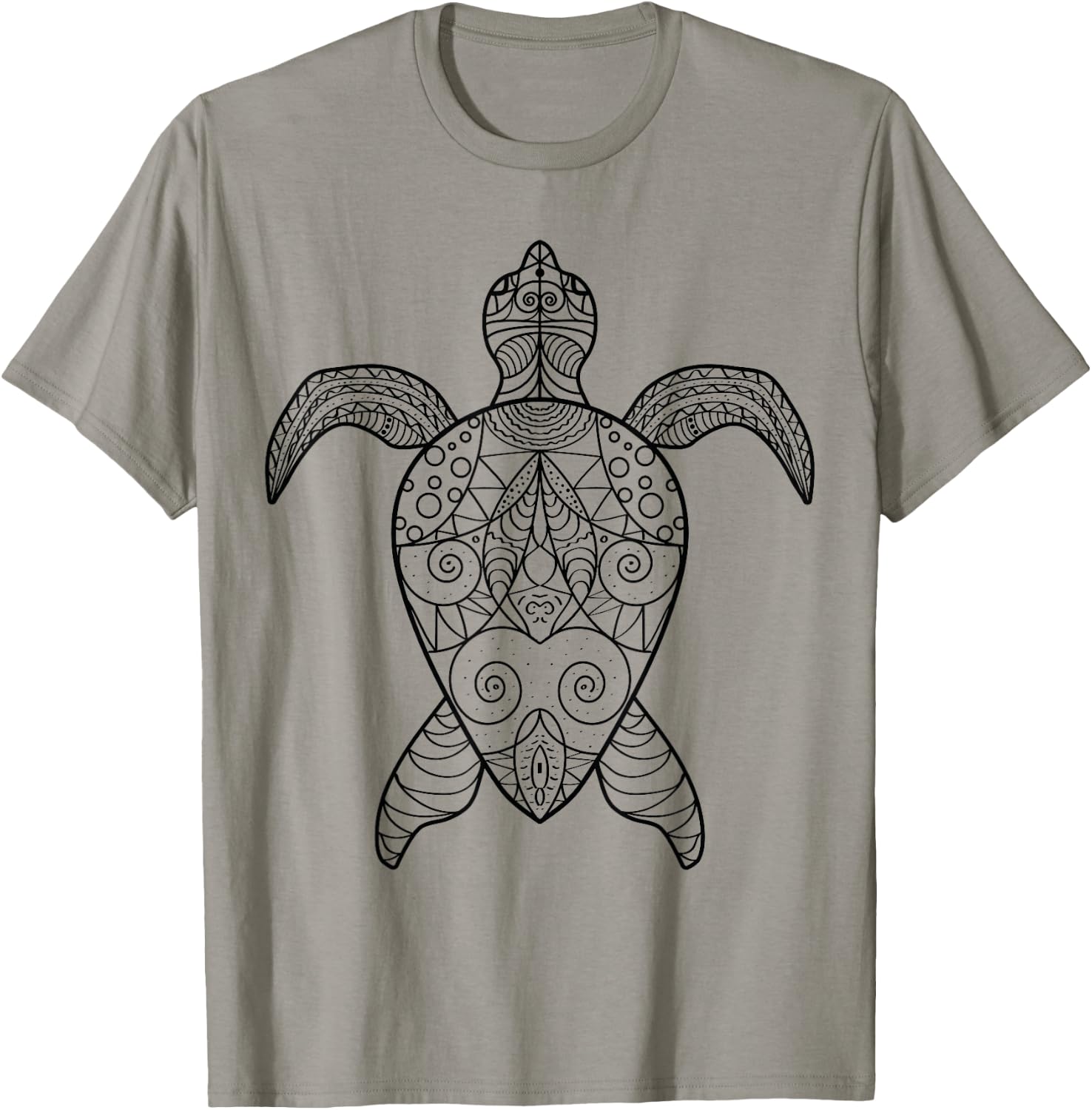 Cute sea turtle to paint and color in for children T-Shirt - T-Shirt | Sand