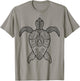 Cute sea turtle to paint and color in for children T-Shirt - T-Shirt | Sand