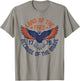 Land of the Free Because of the Brave USA Eagle 4th July T-Shirt - T-Shirt | Sand