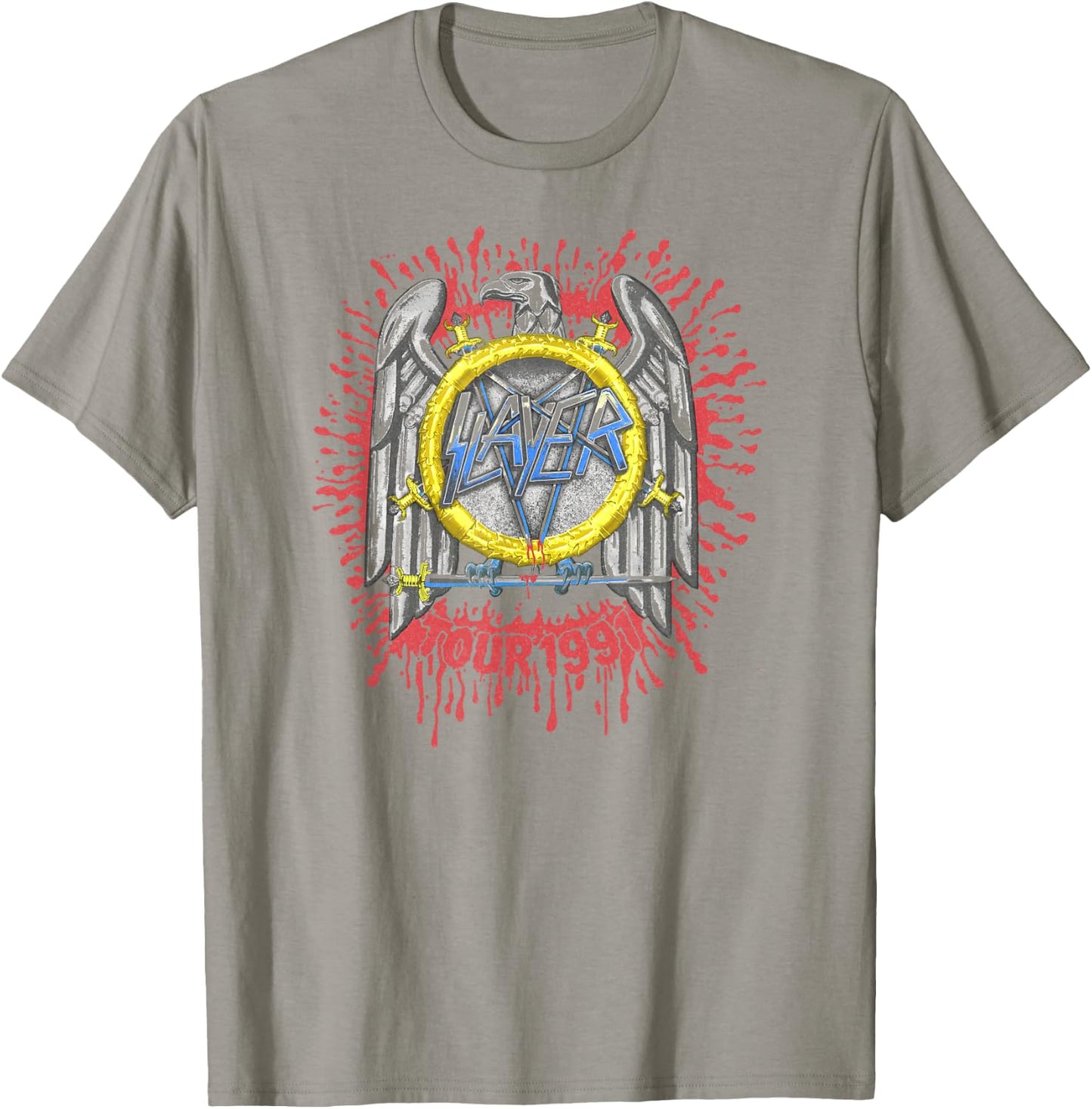 Slayer – Tour 91 Eagle T-Shirt - T-Shirt | Sand