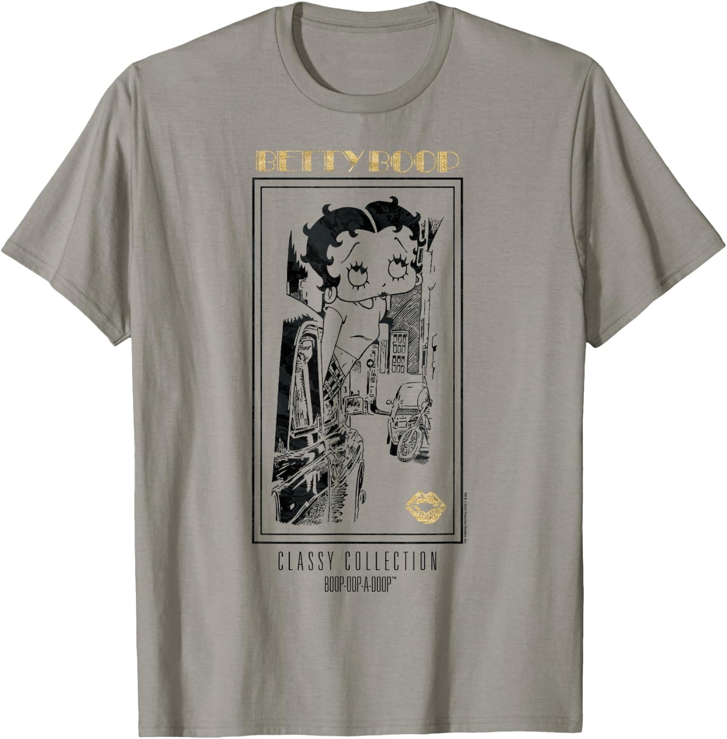 Betty Boop Vintage Classy Collection Faded Broadway Poster T-Shirt - T-Shirt | Sand