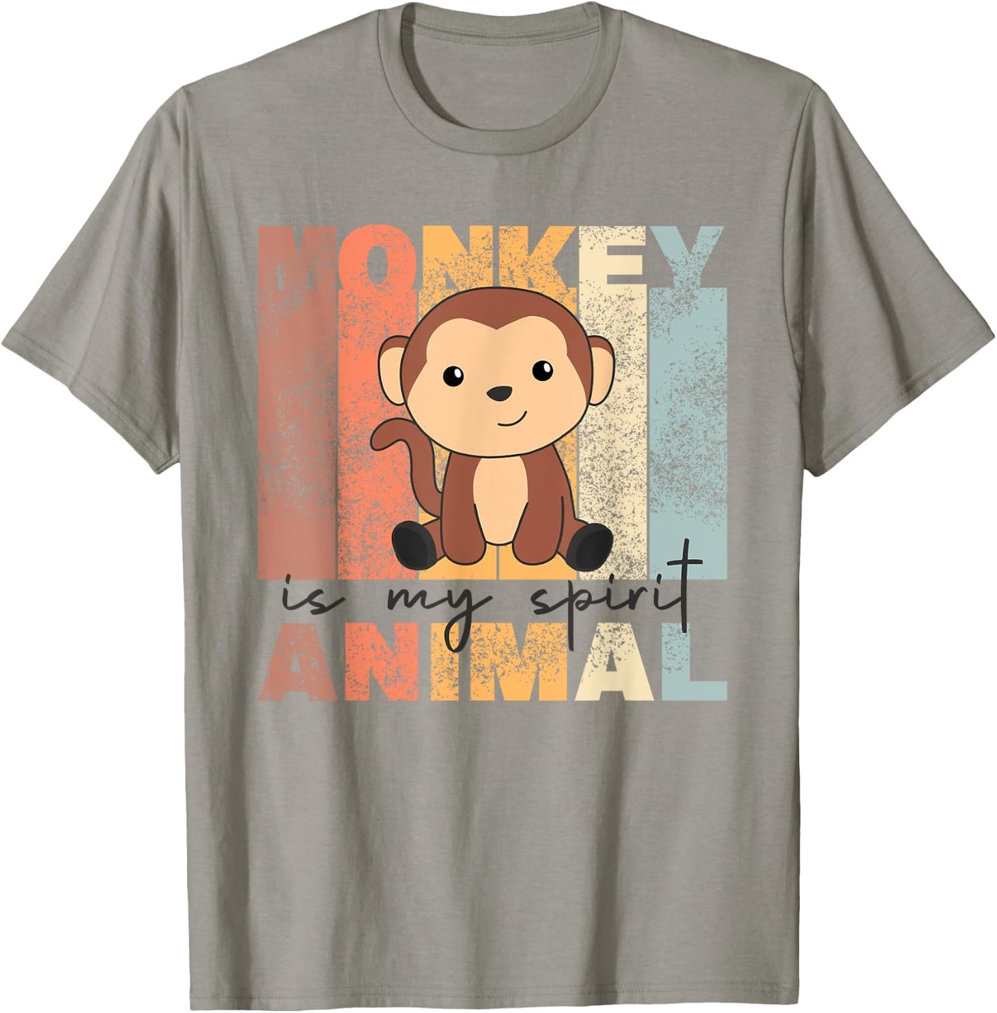 Monkey Is My Spirit Animal - Vintage Monkeys T-Shirt - T-Shirt | Sand