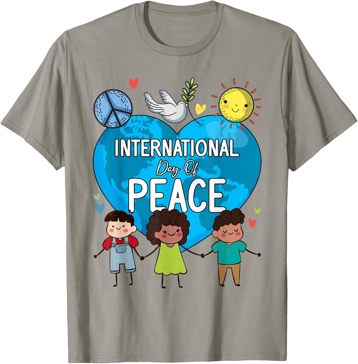 Peace Bird International Day Of Peace September 21st Kids T-Shirt - T-Shirt | Sand