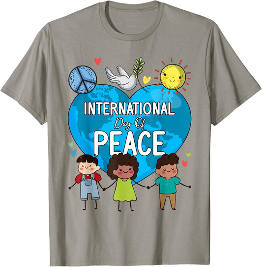 Peace Bird International Day Of Peace September 21st Kids T-Shirt - T-Shirt | Sand