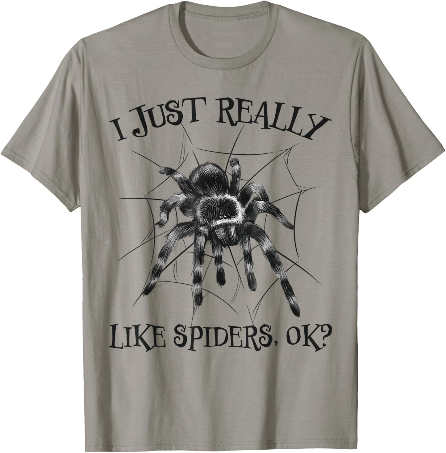 Spider Spider Saying Arachnid Spider Web Terrarium Spiders T-Shirt - T-Shirt | Sand