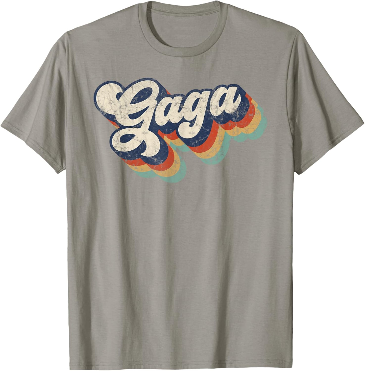 Retro Cute Gaga for Grandma Best Gaga Ever Mother's Day T-Shirt - T-Shirt | Sand