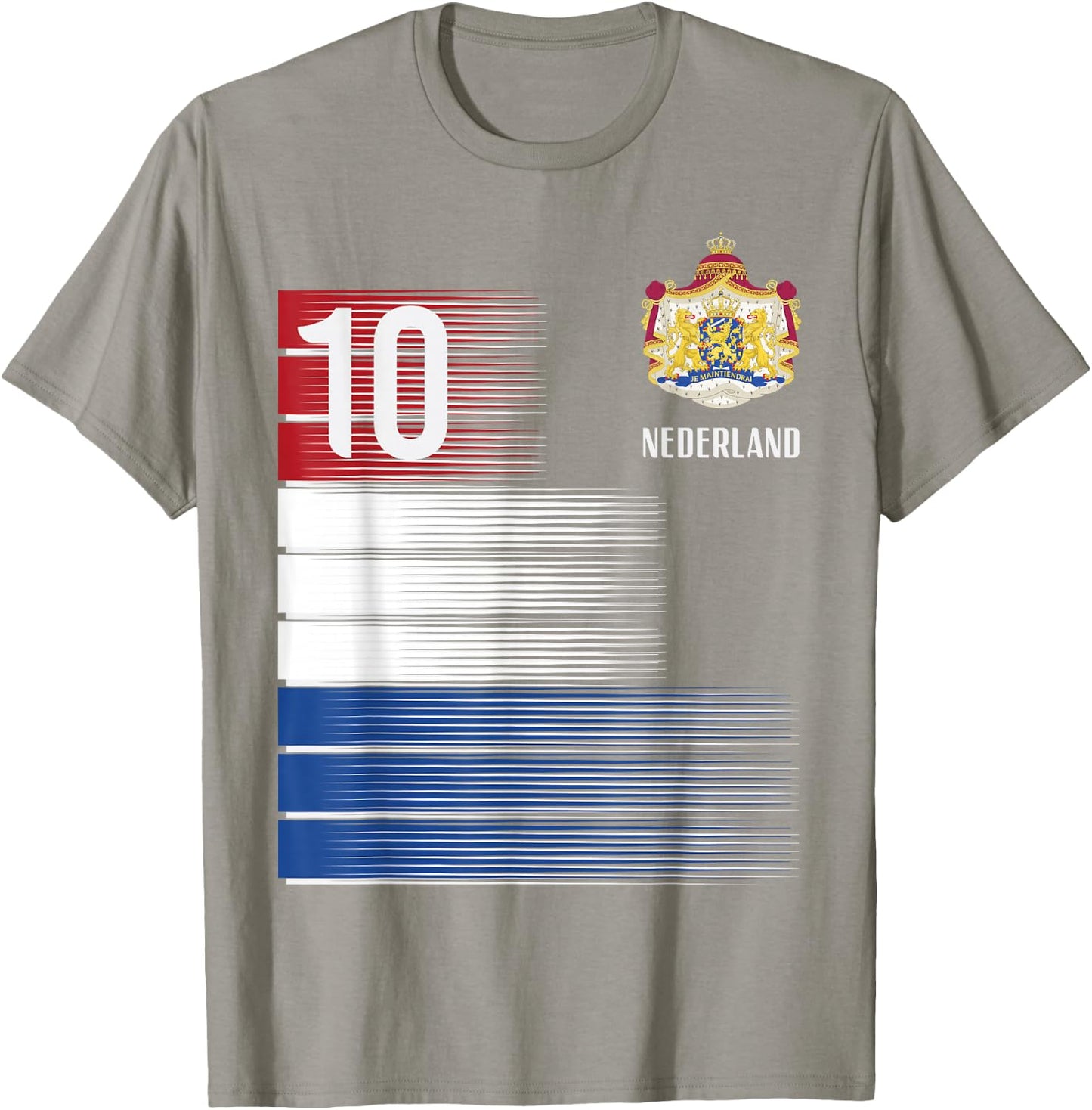 Netherlands Flag 10 Dutch Orange Soccer Men Women Kids Boys T-Shirt - T-Shirt | Sand