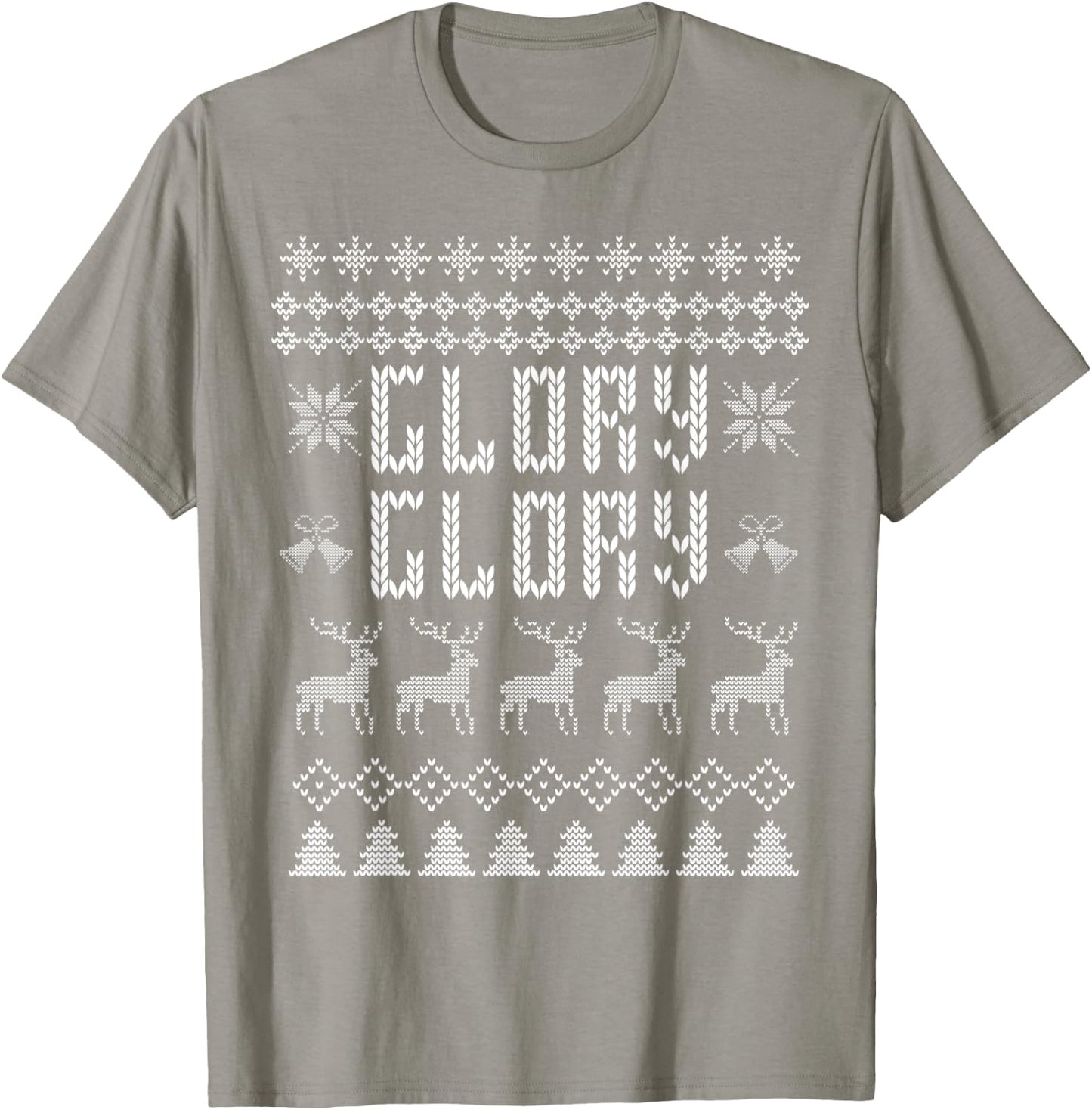 Glory Glory Georgia Christmas Sweater T-Shirt - T-Shirt | Sand