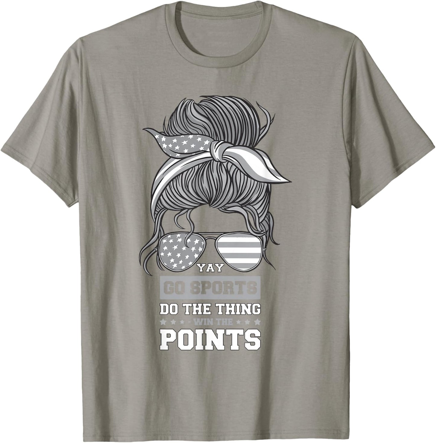 Non-Sports Fan Go Sports Yay Sports T-Shirt - T-Shirt | Sand