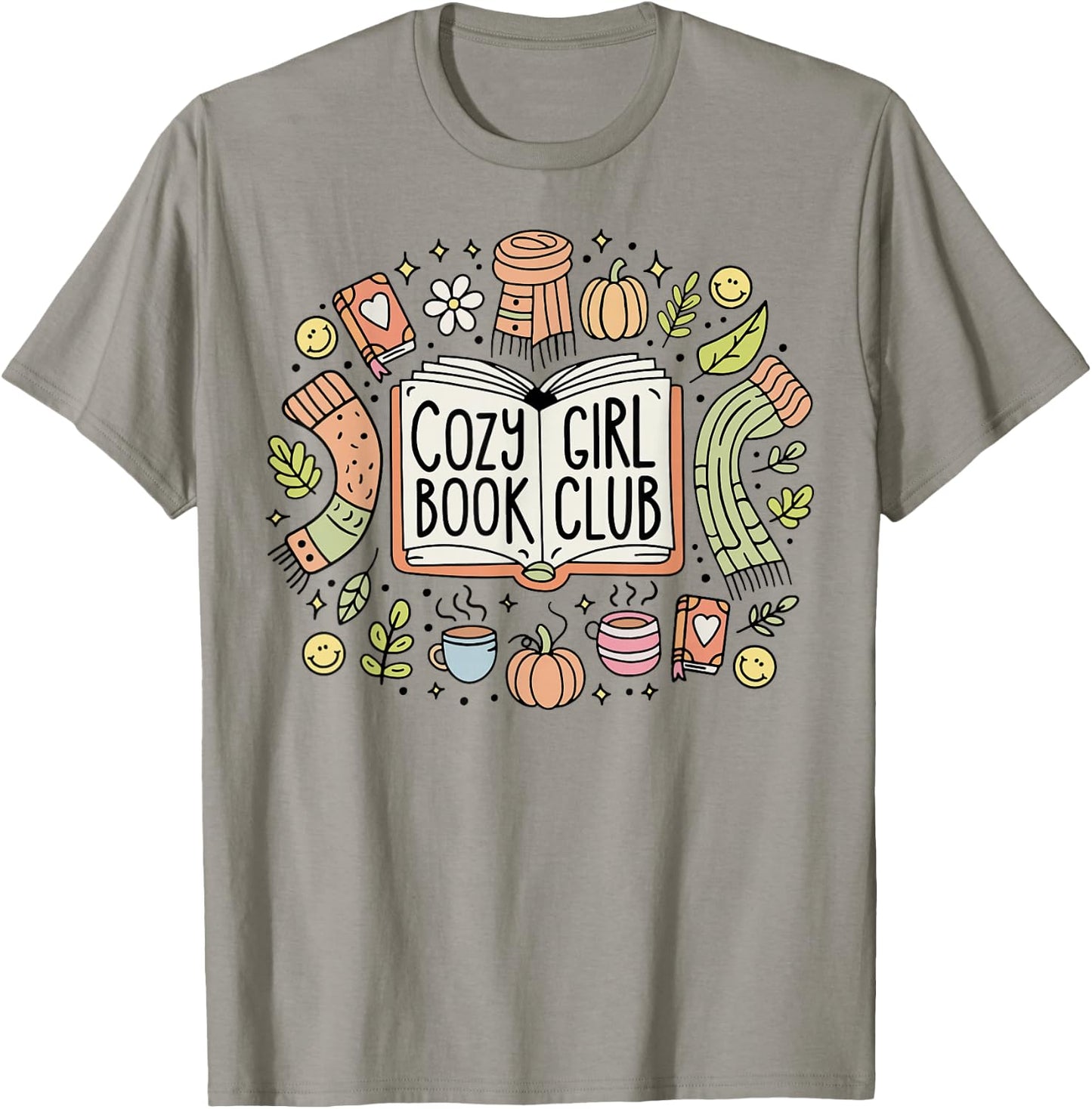 Cozy Girl Book Club T-Shirt - T-Shirt | Sand